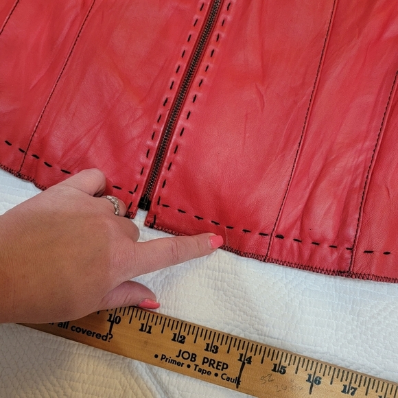 Alexander Julian red leather jacket - Picture 16 of 16